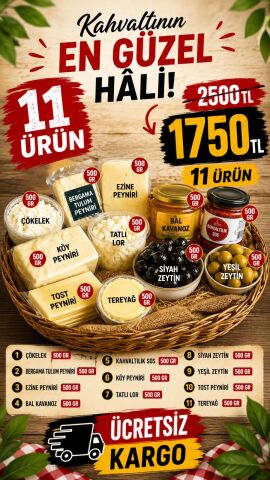 1 AYLIK KAHVALTI PAKETİ